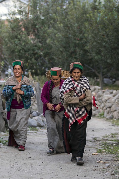 Traditional women in Kinnaur district of Himachal Pradesh. Photo by Mr. t. Narayan